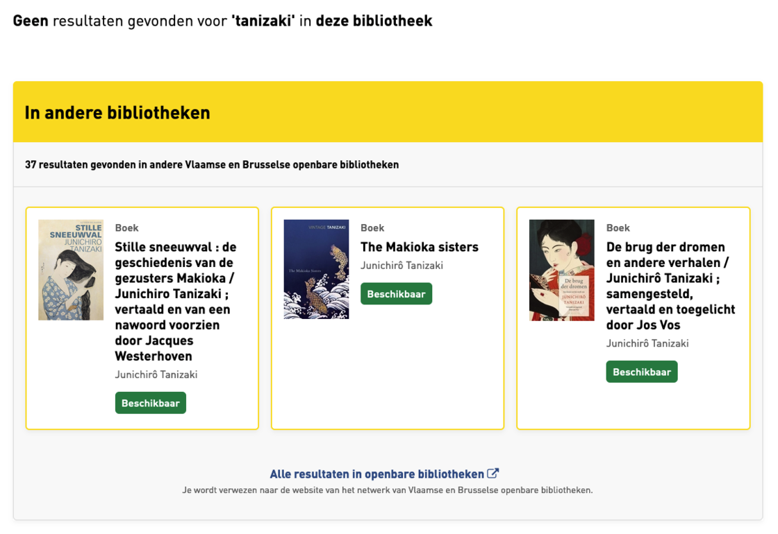 Schermafbeelding van IBL op bibliotheek.be.