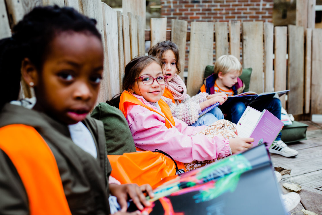 Leerlingen op bibbezoek