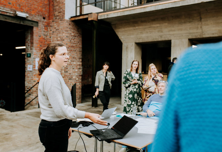 Foto van Maud tijdens Connect & co. 24